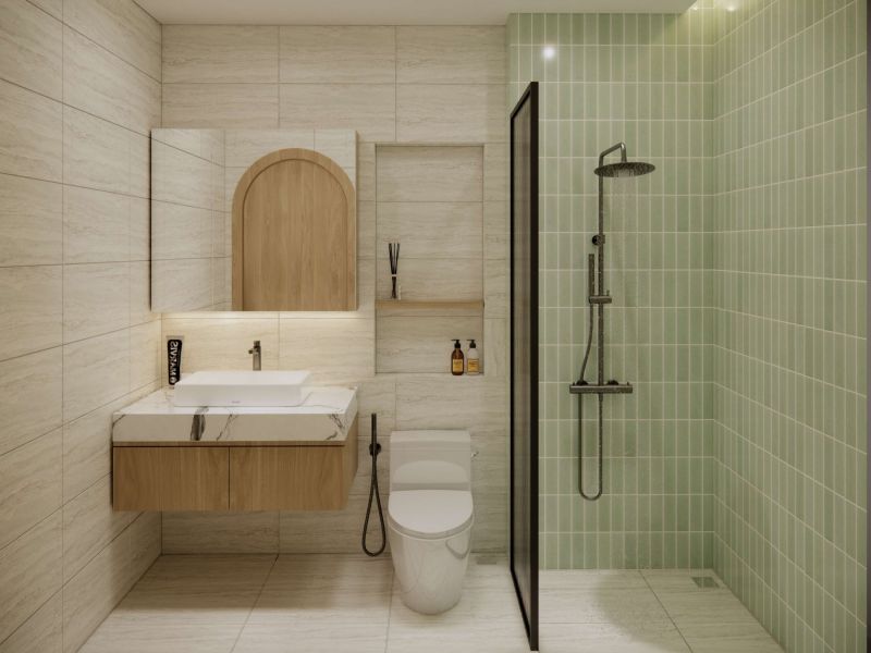 Giải pháp bố trí không gian cho phòng tắm nhỏ